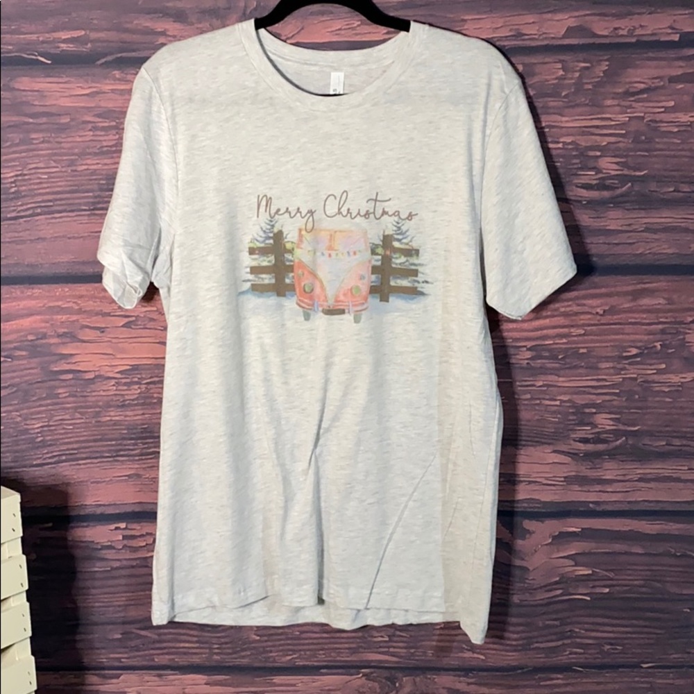 Merry Christmas bus, Bella canvas tee